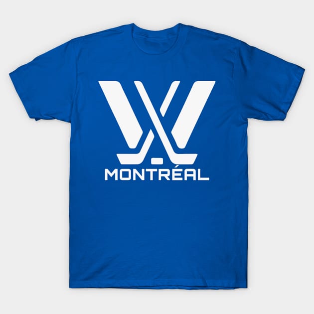 PWHL Montreal Wall Paper T-Shirt by albertkeith48